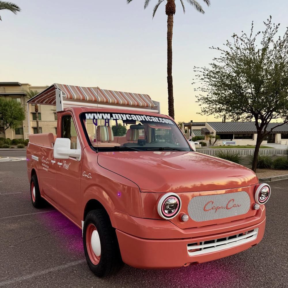 The coral Capri Car