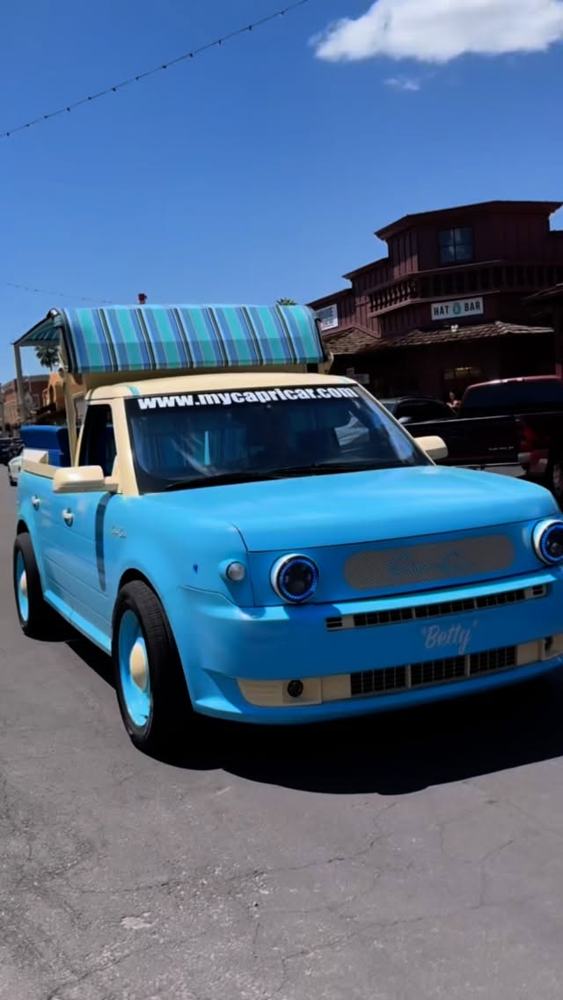 The blue Capri Car